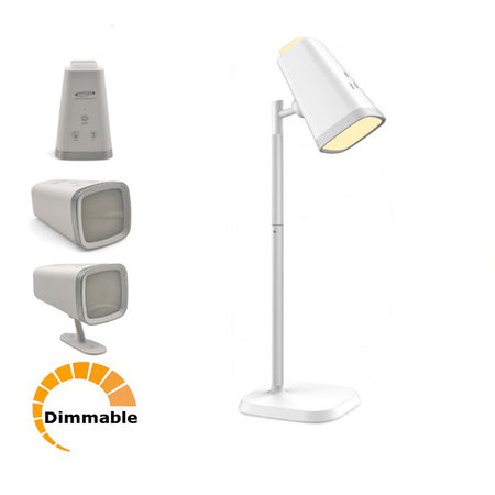 Lampada 2 In 1 Ricaricabile Scrivania Applique A Led 6w Touch Dimmerabile Cct Bl-1008