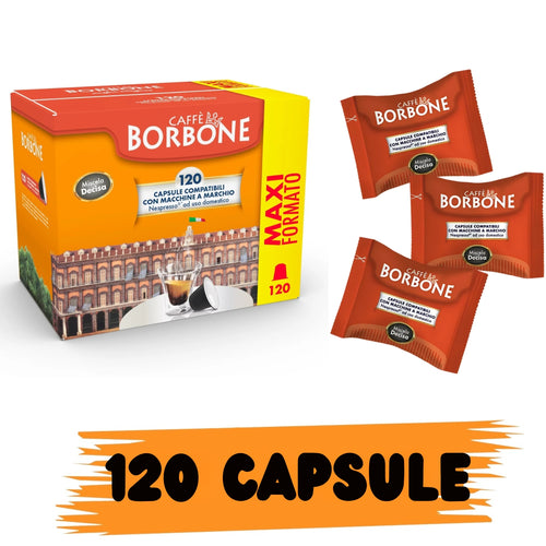 Borbone Box Capsule Comp. Nespresso Miscela Decisa (Nera) 120