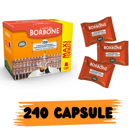 Borbone Box Capsule Comp. Nespresso Miscela Decisa (Nera) 120