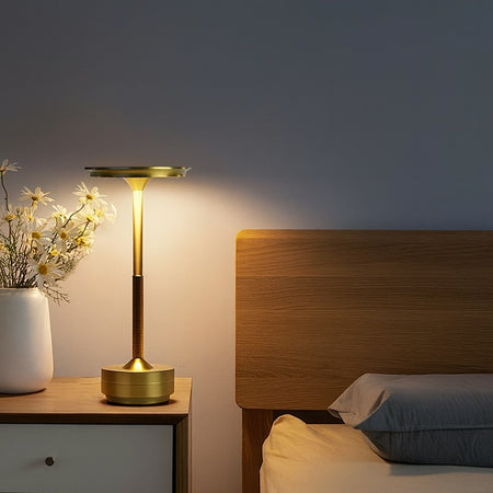 Lampada Da Tavolo Moderna 3w Lume Ricaricabile Touch Dimmerabile Tecnologia Cct D38-3c