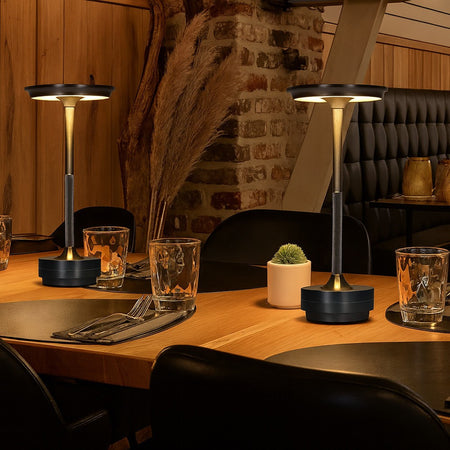 Lampada Da Tavolo Moderna 3w Lume Ricaricabile Touch Dimmerabile Tecnologia Cct D38-3c