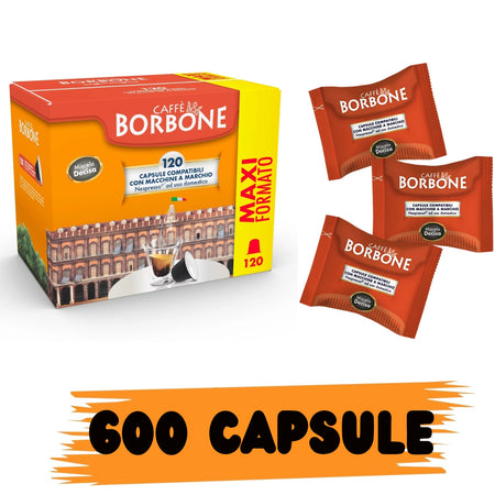 Borbone Box Capsule Comp. Nespresso Miscela Decisa (Nera) 120