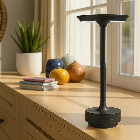 Lampada Da Tavolo Moderna 3w Lume Ricaricabile Touch Dimmerabile Tecnologia Cct D38-3c