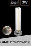 Lampada Da Tavolo Scrivania Led 3w Filamento Flessibile Magnetico Lume Ricaricabile D39