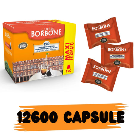 Borbone Box Capsule Comp. Nespresso Miscela Decisa (Nera) 120