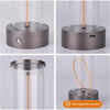 Lampada Da Tavolo Scrivania Led 3w Filamento Flessibile Magnetico Lume Ricaricabile D39