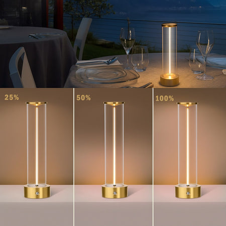Lampada Da Tavolo Scrivania Led 3w Filamento Flessibile Magnetico Lume Ricaricabile D39
