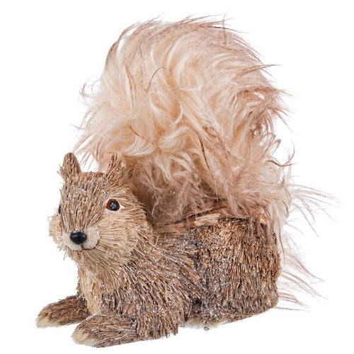 Scoiattolo Woody seduto in polistirolo per decorazione natalizia