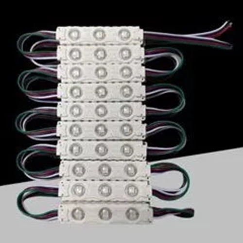 Modulo Led Per Insegne 3 Led Rgb Smd 5050 Dc 12v 5050-7515-rgb Stringa Da 20 Pezzi