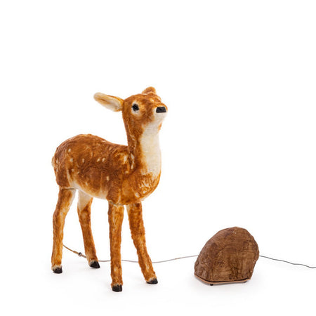 Renna decorativa "Cassie" in poliresina per decorazione natalizia