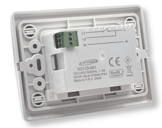 Punto Luce Emergenza Segnapasso Incasso Scatola 503 1.1w Luce 3000k 4000k 6500k Xgyjd-001