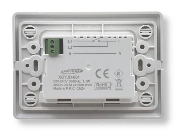 Punto Luce Emergenza Segnapasso Incasso Scatola 503 1.1w Luce 3000k 4000k 6500k Xgyjd-001