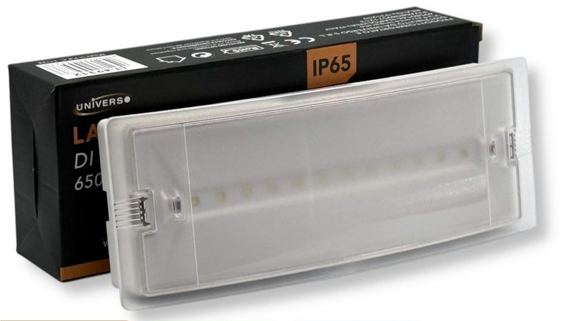 Lampada Led Di Emergenza Da Esterno Interno Anti Blackout 1.5w Ip65 Luce 6500k Lt-49312