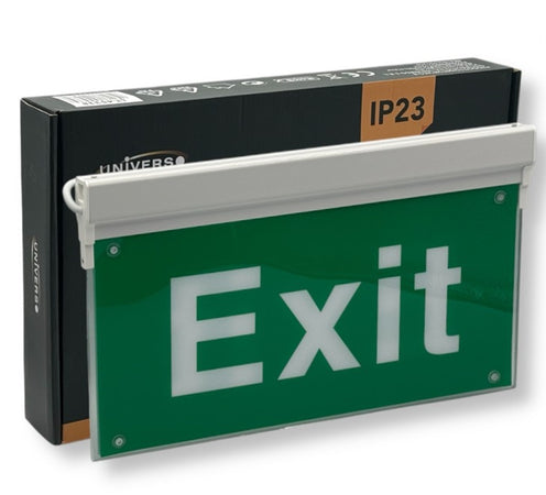 Lampada Led D'emergenza Anti Blackout Segnale Uscita Scritta Exit Ip23 Luce 6500k Lt-45338