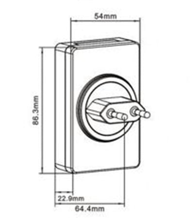 Luce Notturna A 4 Led Con Doppia Emissione Luce Con Interruttore Touch 0.6w Xgcmd-002