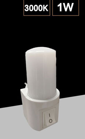 Luce Notturna A Led 1w Fascio 120° Con Interruttore Luce Calda Fredda Naturale Xgxyd104