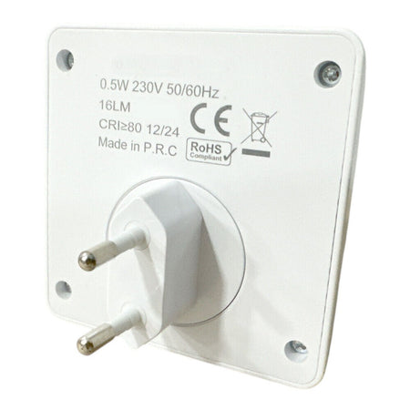 Luce Notturna A Led 0.5w Con Accensione Touch Lampada Con Spina Punto Luce Xgcmd-004