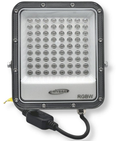 Proiettore Faro Led Smd Multicolore Rgb + Bianco Freddo 25w Esterno Telecomando Ik02-25w