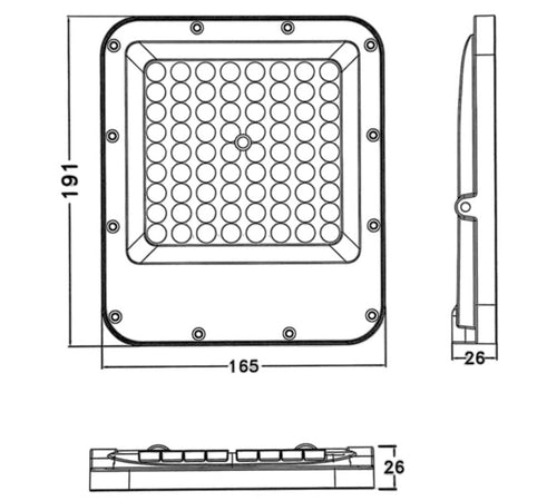 Proiettore Faro Led Smd Multicolore Rgb + Bianco Freddo 25w Esterno Telecomando Ik02-25w