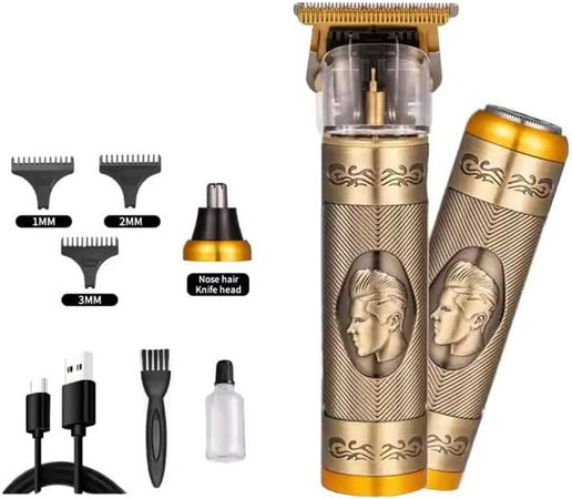 Mini Rasoio Elettrico Professionale Taglia Capelli Barba Ricaricabile Usb 3in1 Tn-012