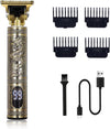 Taglia Capelli Professionale Regola Barba Rasoio Oro Elettrico Retro Con Display Wxj-301