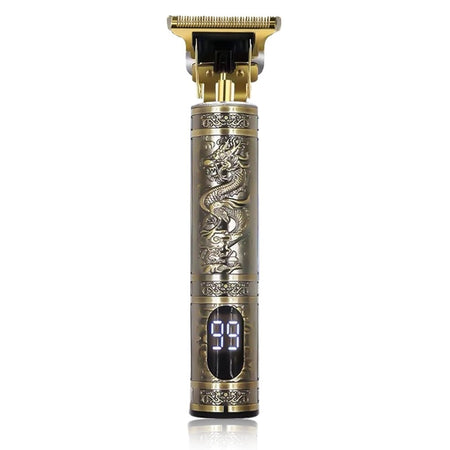 Taglia Capelli Professionale Regola Barba Rasoio Oro Elettrico Retro Con Display Wxj-301