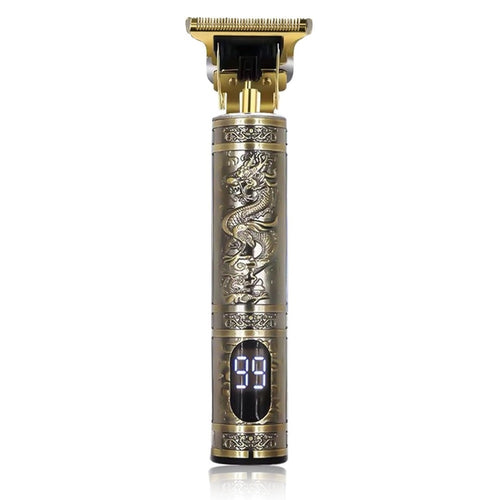 Taglia Capelli Professionale Regola Barba Rasoio Oro Elettrico Retro Con Display Wxj-301