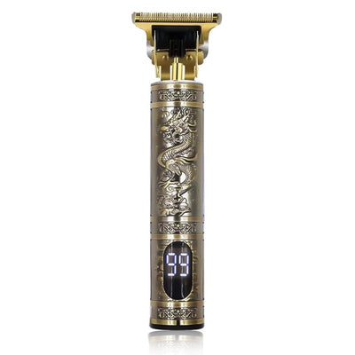 Taglia Capelli Professionale Regola Barba Rasoio Oro Elettrico Retro Con Display Wxj-301