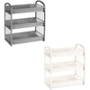 SCAFFALE MULTIUSO IN PLASTICA A 3 RIPIANI STRUTTURA SMONTABILE PER ORGANIZZARE SPAZI CASA