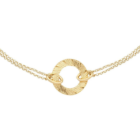 Boccadamo Collana Donna Doppio Filo Placcata Oro Giallo Con Decoro Circolare