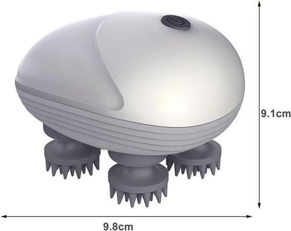 Massaggiatore Elettrico Con 4 Testine Massaggianti Girevoli Modalità Regolabili Portatile