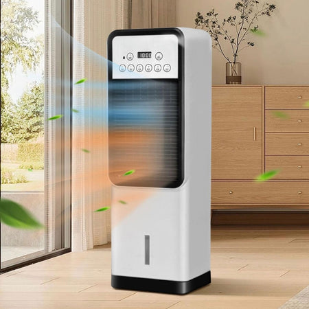 Stufa Elettrica Portatile 3in1 Riscaldatore Aria Calda Fredda Umidificatore Telecomando