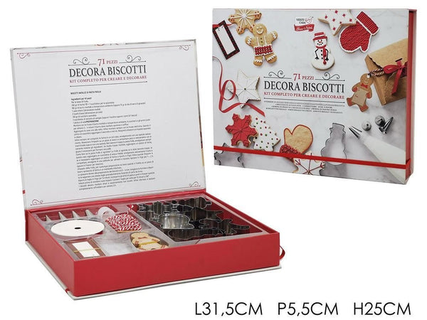 Set Decora Biscotti A Tema Natalizi 71 Pz Cucina Decorazioni Addobbi Natale Casa Dolci