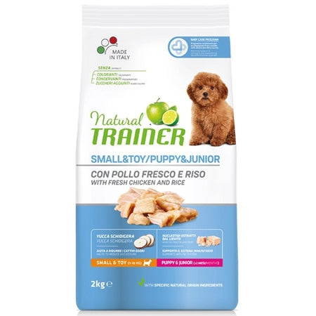 Natural Trainer Mantenimento mangime secco Cani Puppy small & toy pollo e riso