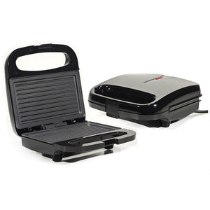 Tostiera Elettrica 750w Ampie Piastre Antiaderenti Piedini Antiscivolo Manico Termoisolato