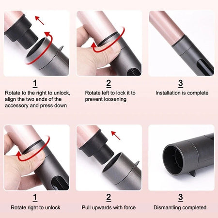 Set Arricciacapelli 7in1 Ferro Professionale Intercambiabile Strumento Per Styling Capelli