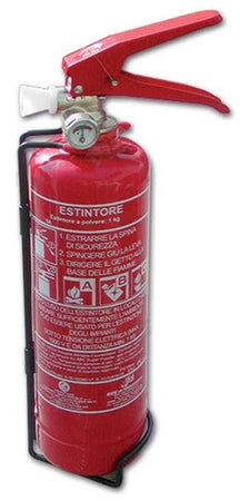 Estintore A Polvere Secca Da 1 Kg Dispositivo Portatile Spegni Incendi Classe 8a 55b C