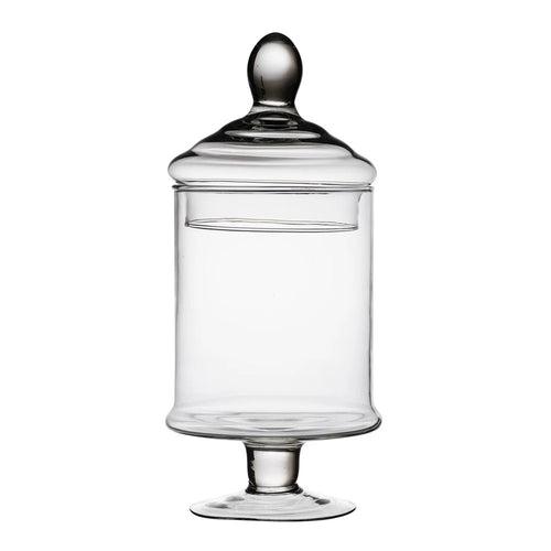 Potiche In Vetro Cofanetto Con Coperchio ø13cm Per Dolci Biscotti Oggetto Decorativo