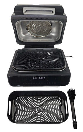 Friggitrice Ad Aria Multifunzione Con Grill 3.8lt 1800w Cestello 4.5lt Con Luce Oblò