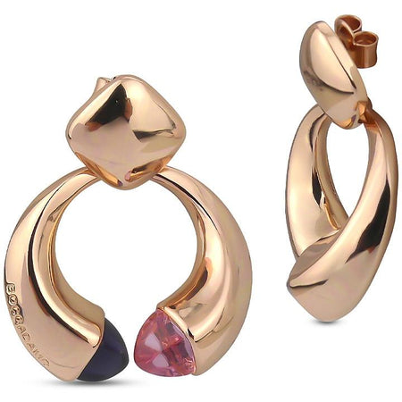 Boccadamo Orecchini Donna Pendenti Con Cristalli Morganite e Ametista