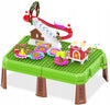 Set Da Gioco Tavolo Educativo Per Bambini Sensoriale Interattivo Natalizio Con Valigetta