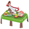 Set Da Gioco Tavolo Educativo Per Bambini Sensoriale Interattivo Natalizio Con Valigetta