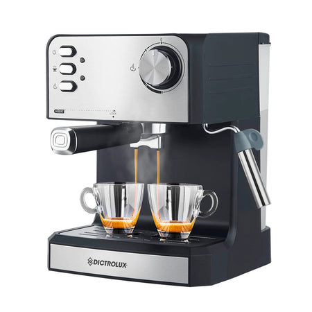 Macchina Da Caffè Espresso Macinato O Cialde 2in1 850w Con Lancia Vapore Per Cappuccini