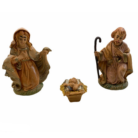 Natività completa per presepe natalizio con re magi, 8 pezzi h 10 cm