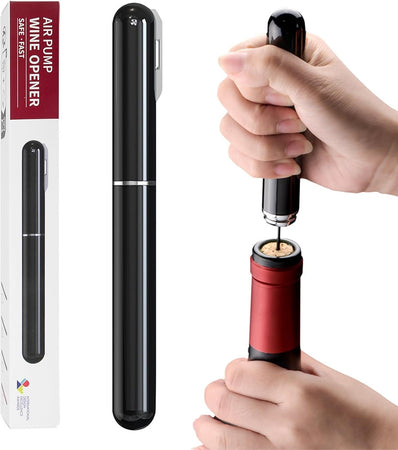 Apribottiglie A Pressione Aria Con Tagliacapsule Cavatappi A Pompa Regalo Amanti Vino Casa