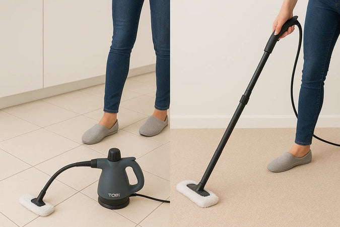 Pulitore A Vapore Portatile 1500w Con 15 Accessori Per Pulizia Profonda Cucina Bagno Auto