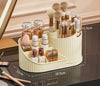 Organizzatore Per Trucco Cosmetici Rotante Con Portapennelli Multiscomparto Compatto