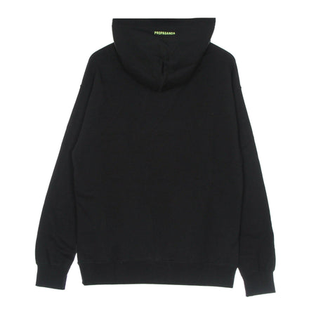 PROPAGANDA Felpa Cappuccio Uomo Scarful Hoodie Black da uomo