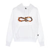 PROPAGANDA Felpa Cappuccio Uomo Logo Fire Hoodie White da uomo