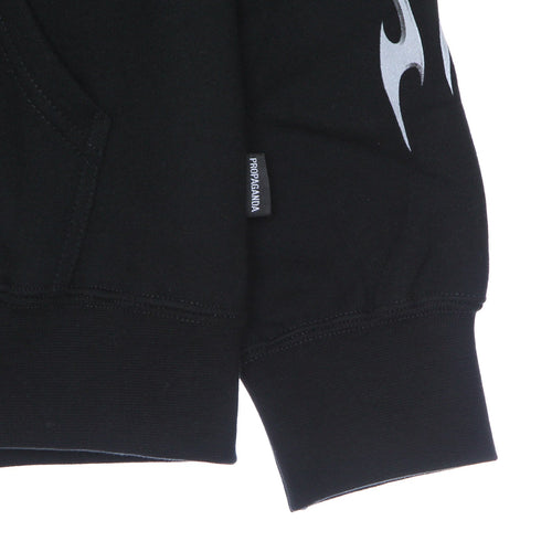 PROPAGANDA Felpa Cappuccio Uomo Skeleton Hoodie Black da uomo